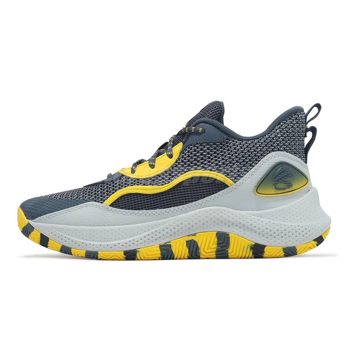 Zapatos de hombre color gris y amarillo