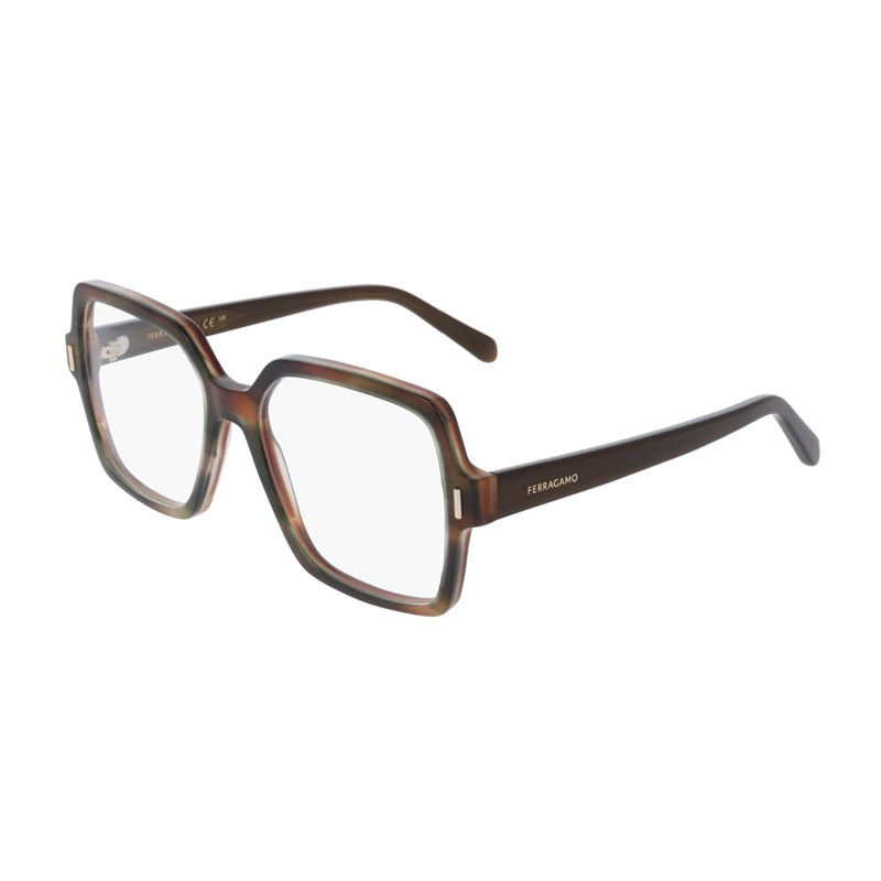 Gafas 56 mm color café y verde