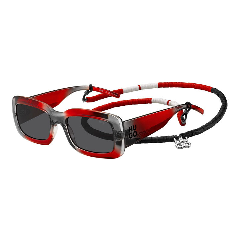 Gafas color gris y rojo