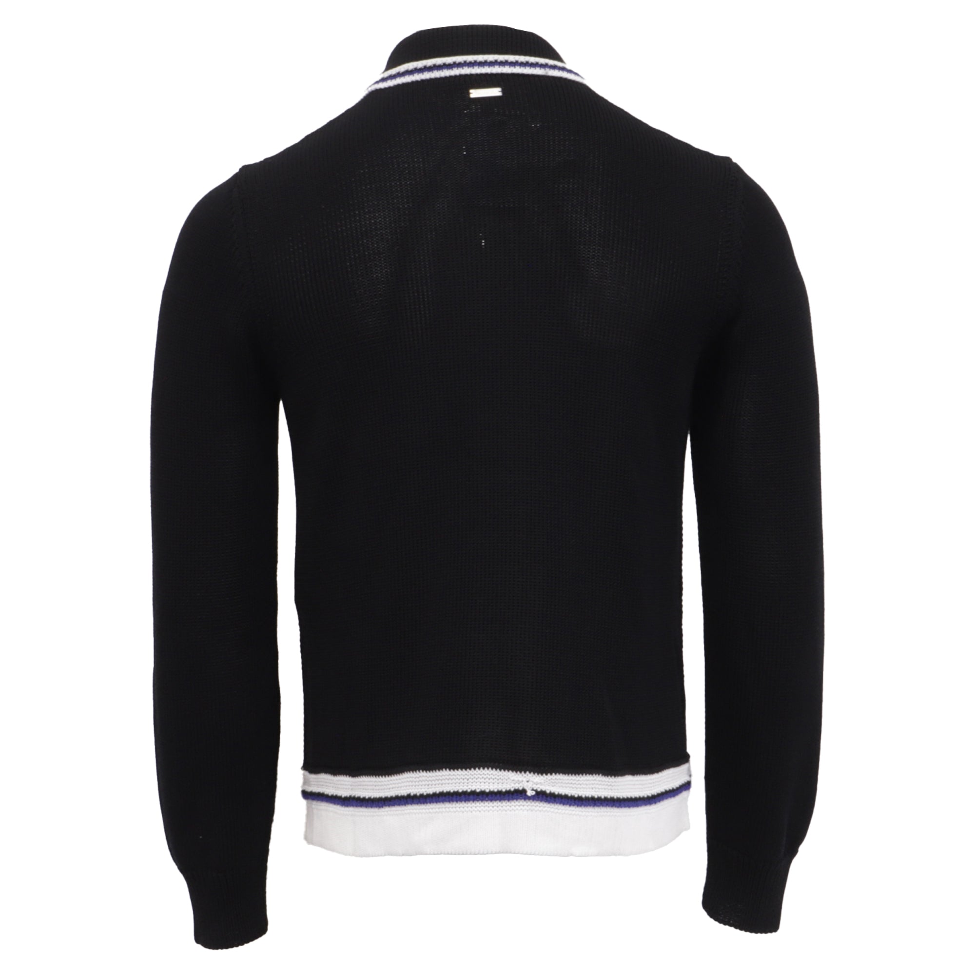 Polo de manga larga color negro