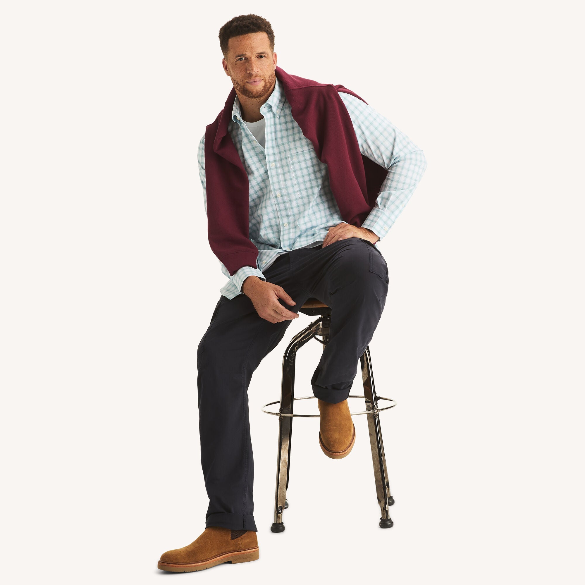 Camisa de hombre a cuadros