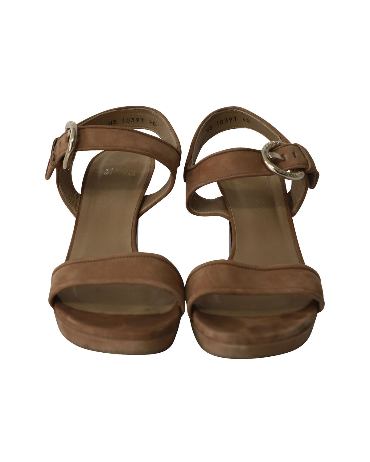 Sandalias de gamuza color café