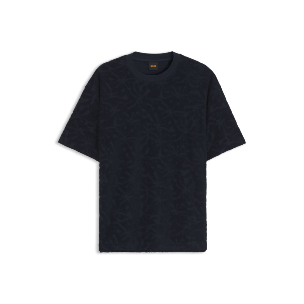 Camiseta de mezcla de algodón con estampado floral