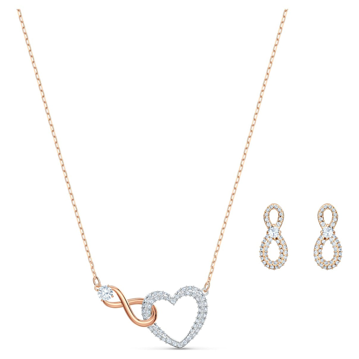 Set de joyería color blanco