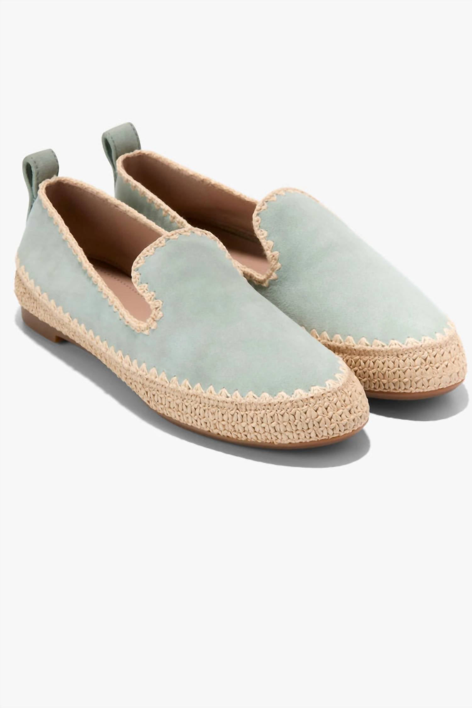 Mocasines de mujer de gamuza sin cordones