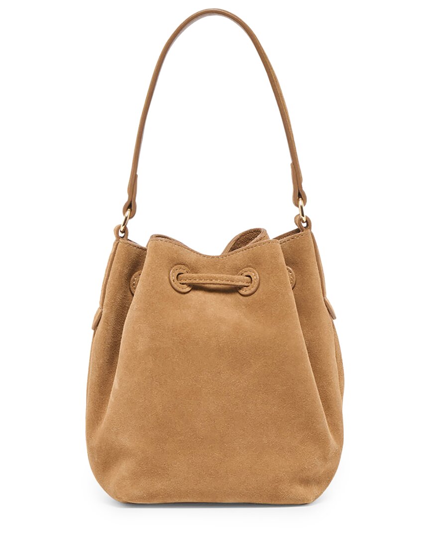 Bolso cruzado de gamuza color café
