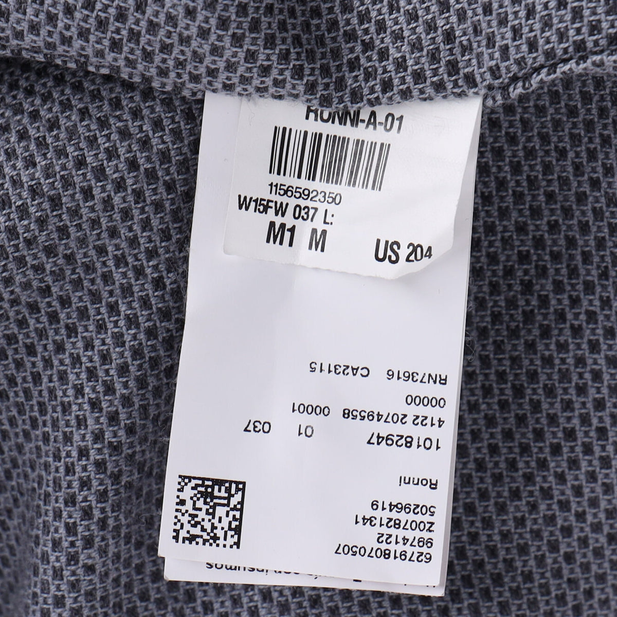 Camisa de algodón de corte ajustado color gris