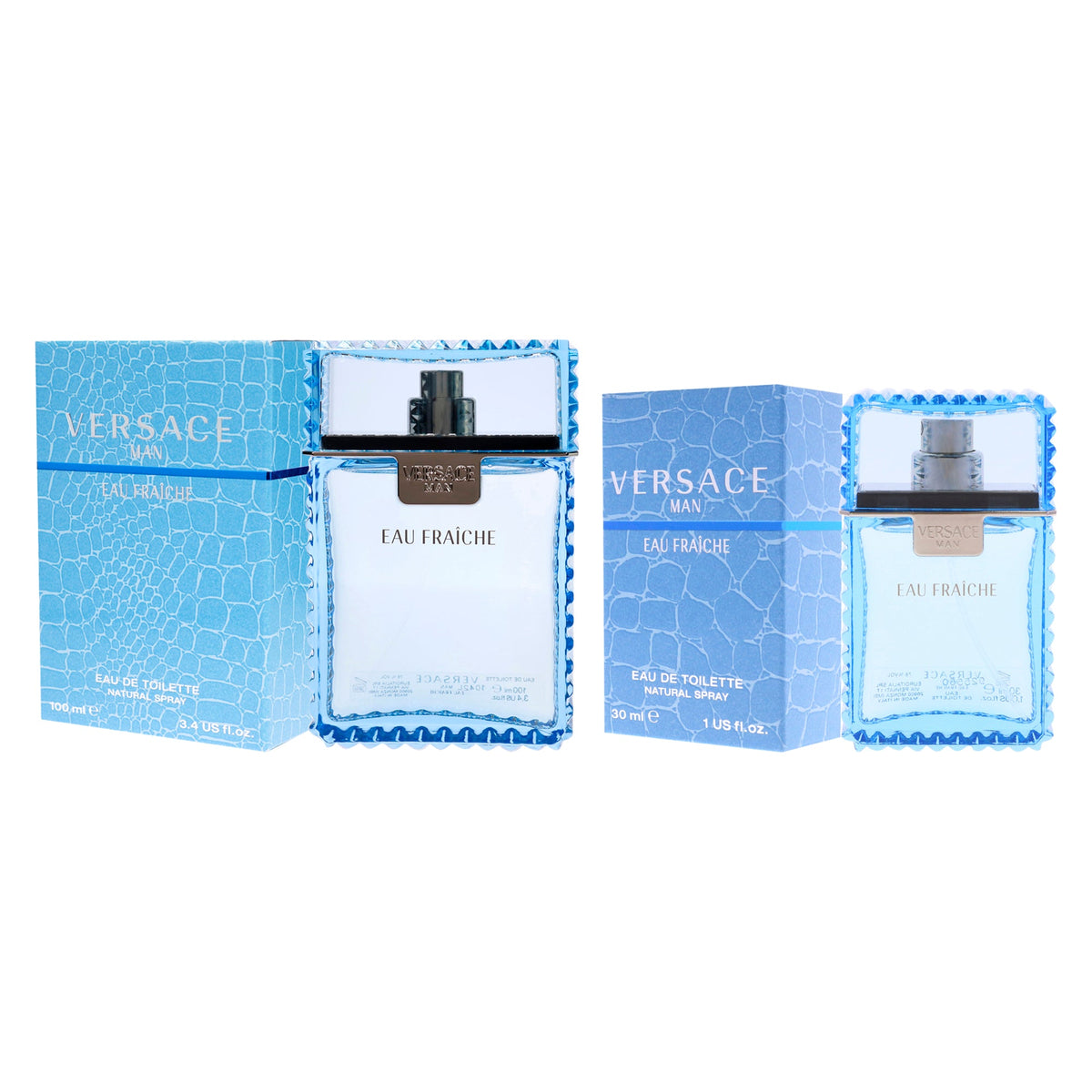 Perfume de hombre (2 unidades) eau de toilette 3,4 oz + 1 oz