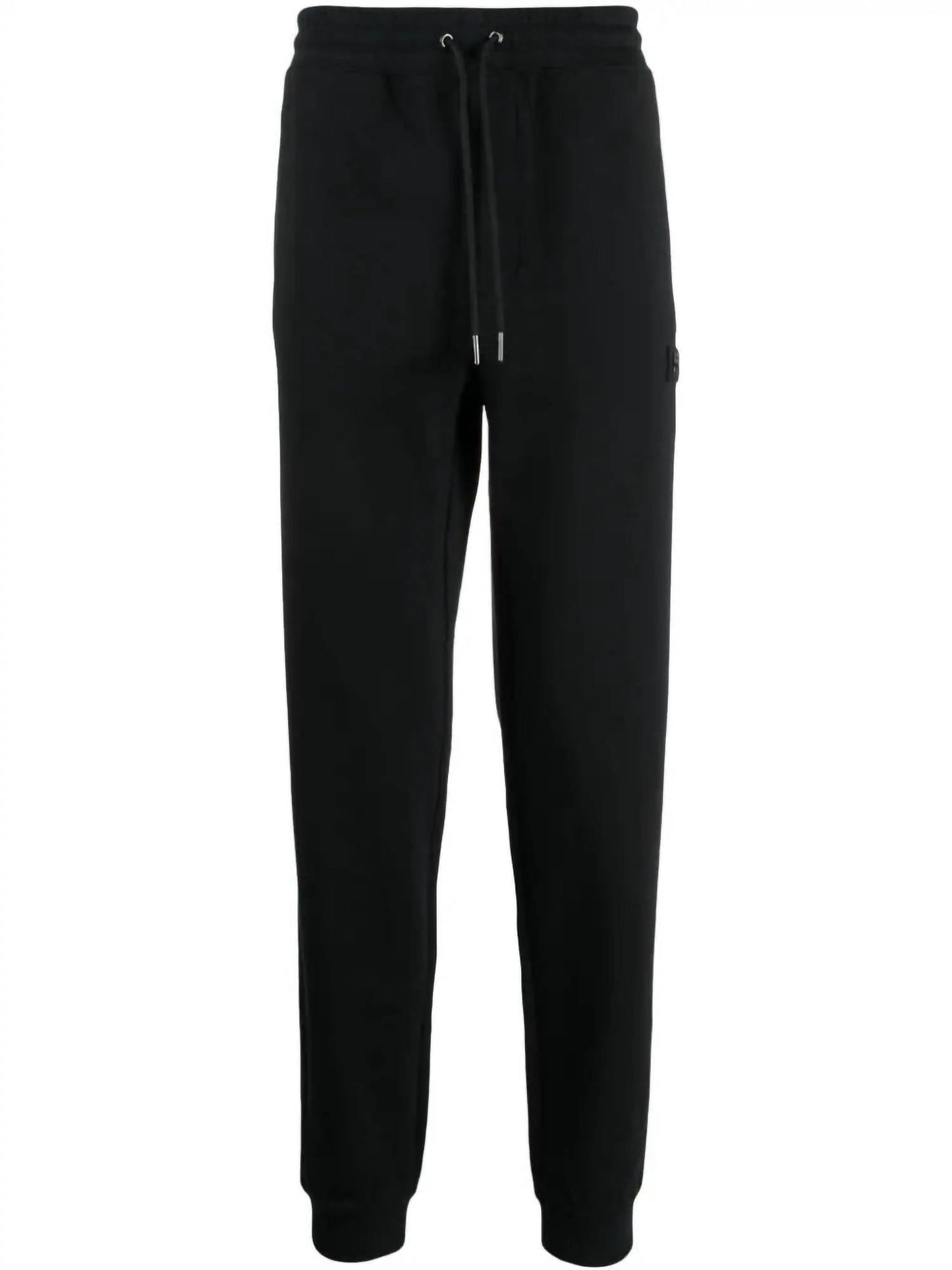 Pantalón deportivo de hombre de algodón color negro