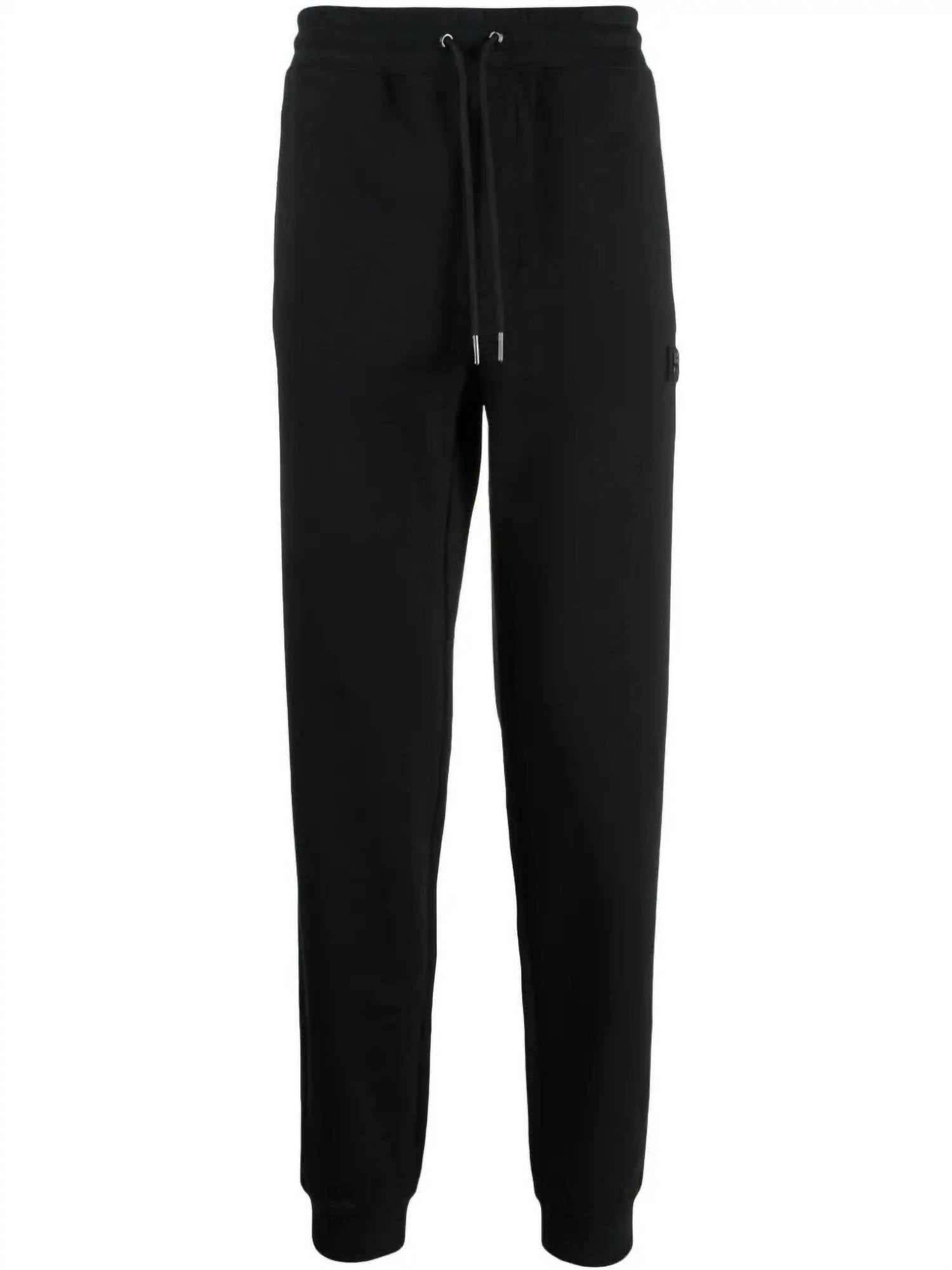 Pantalón deportivo de hombre de algodón color negro