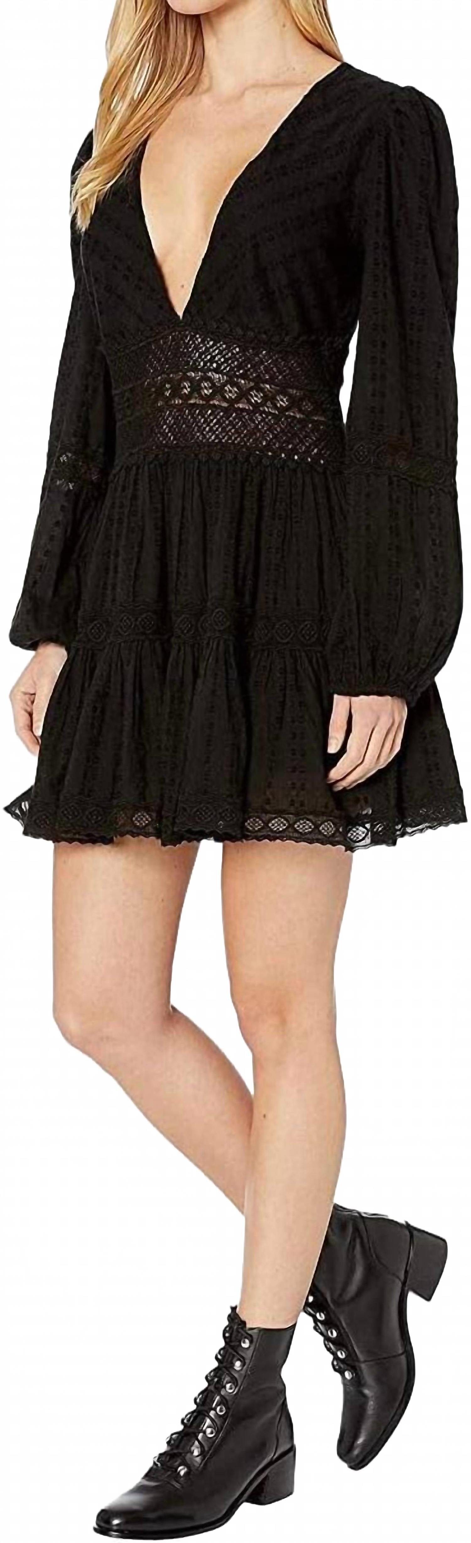 Vestido corto color negro