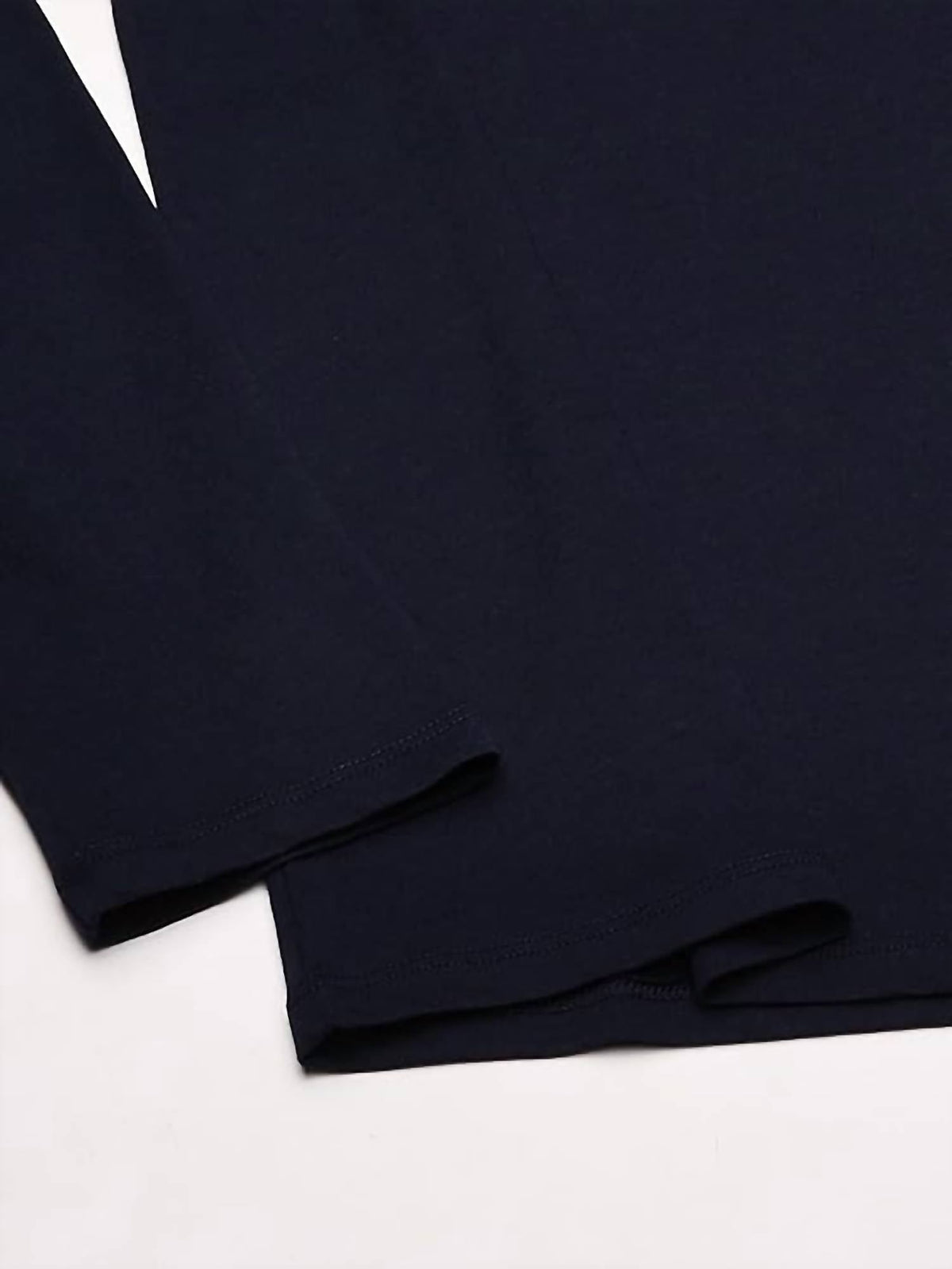 Camiseta de hombre de manga larga con cuello redondo color azul marino