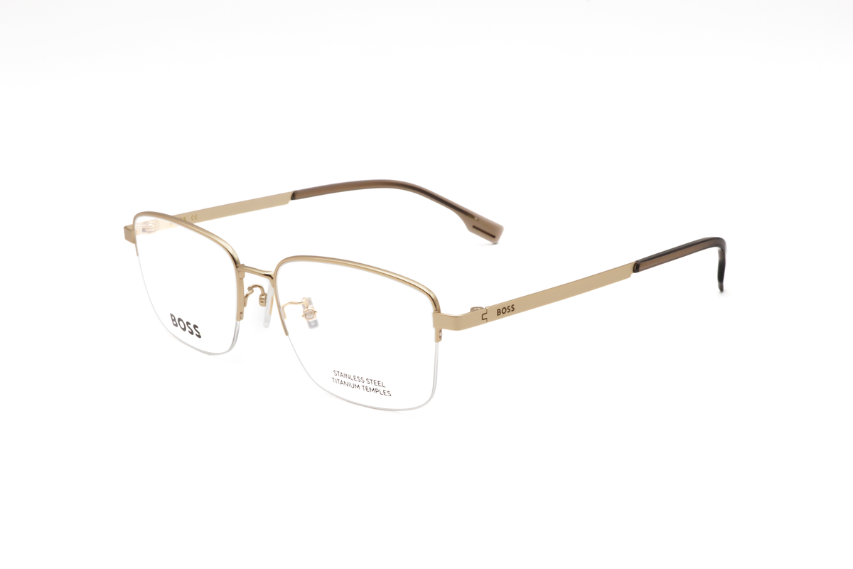 Montura para gafas de hombre 55 mm color dorado