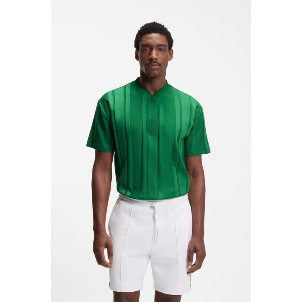 Camiseta de algodón a rayas
