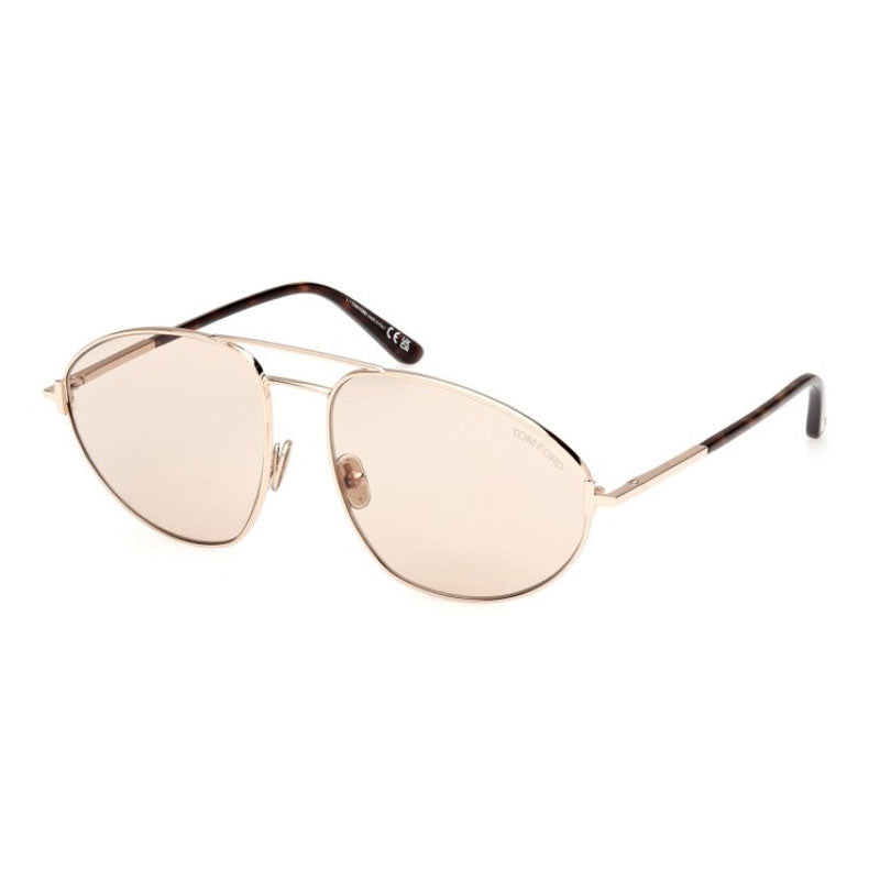 Gafas color oro rosa y café