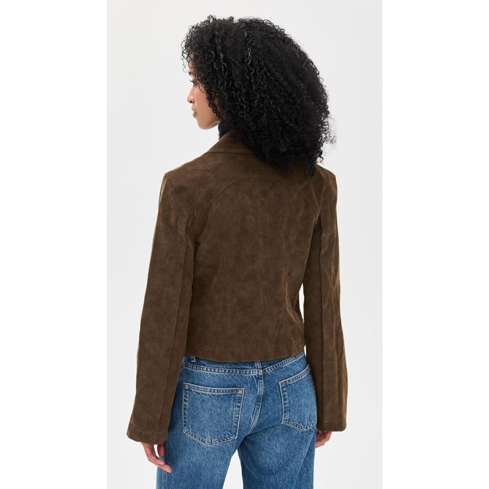 Chaqueta de mujer de efecto cuero