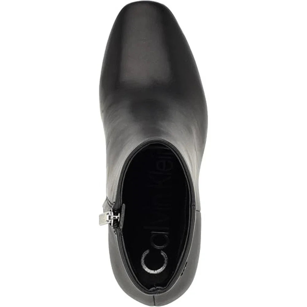 Botines de mujer de cuero color negro