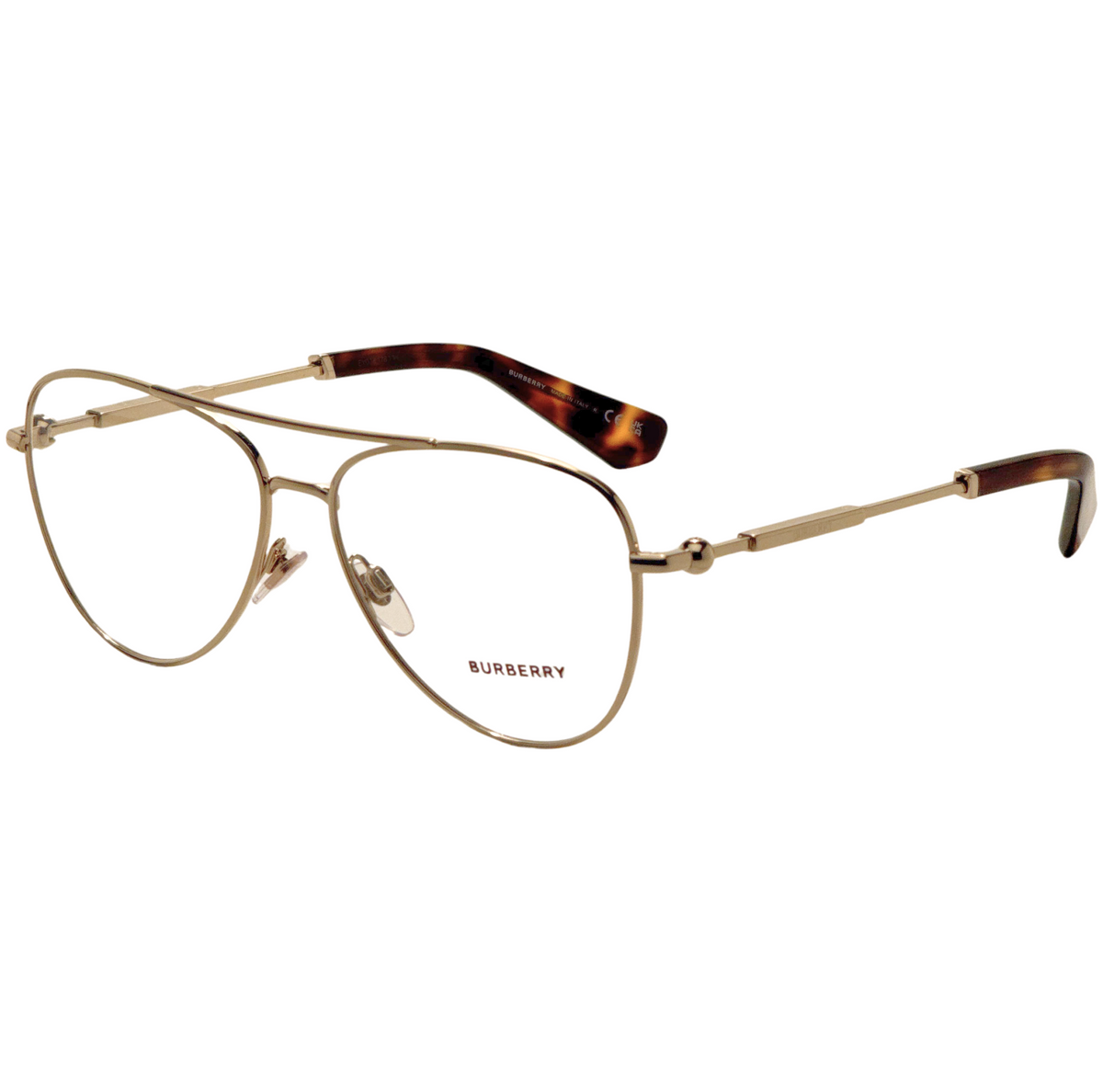 Montura para gafas de hombre 57 mm color dorado
