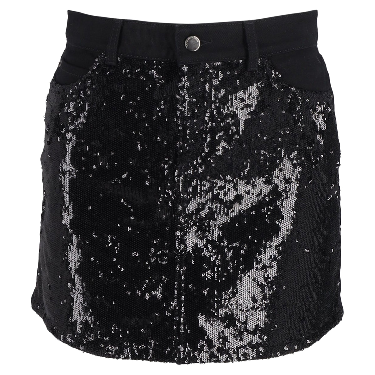 Falda de mezclilla color negro