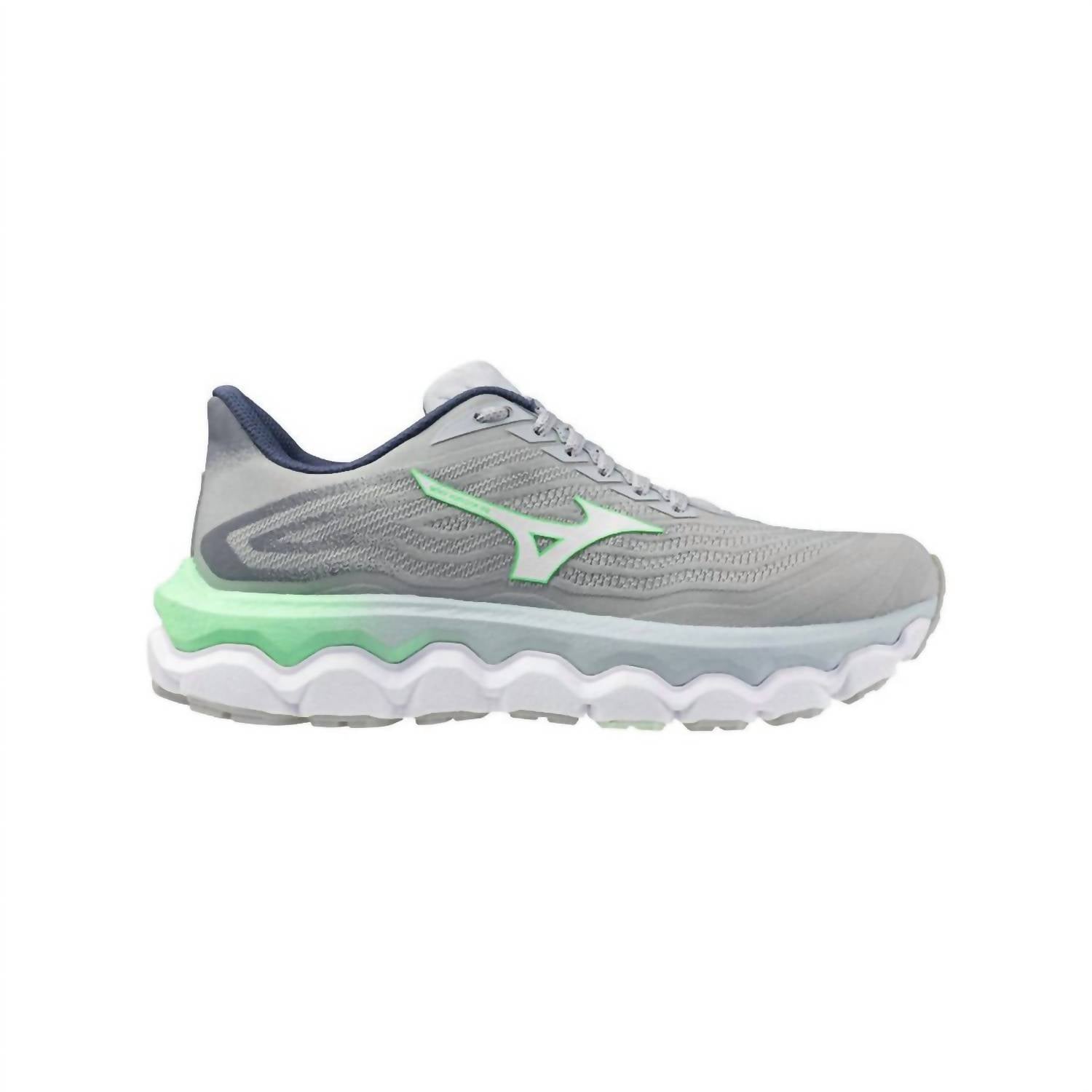 Tenis para correr de mujer color blanco y azul