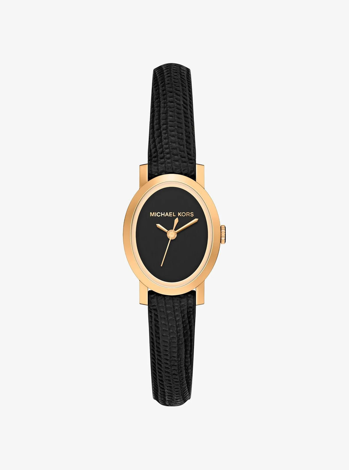 Reloj de cuero color dorado