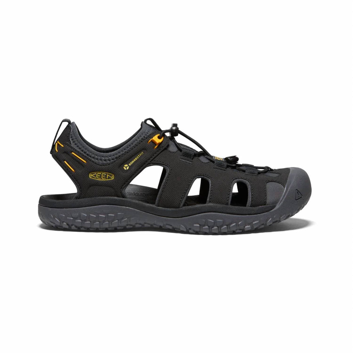 Sandalias de hombre color negro y dorado