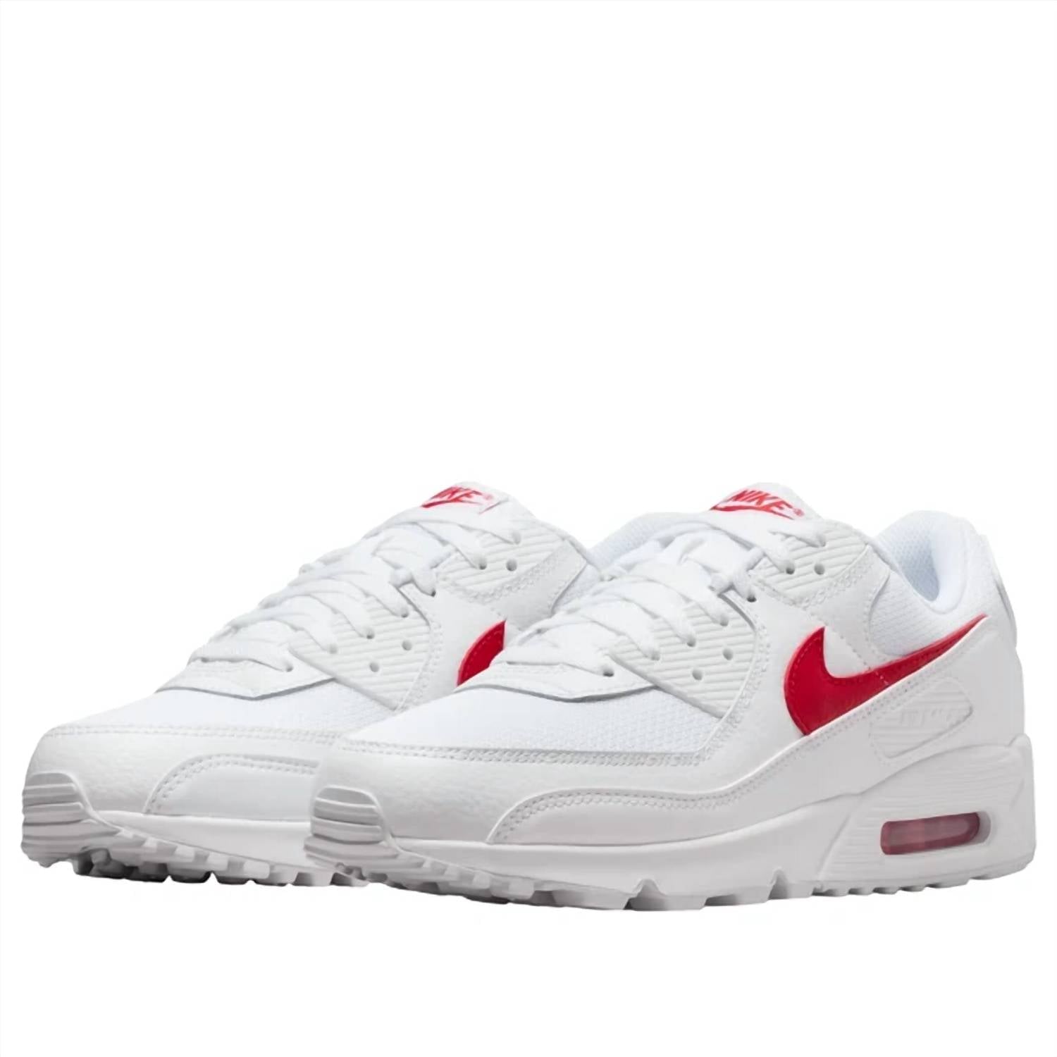 Zapatos de hombre color blanco y rojo