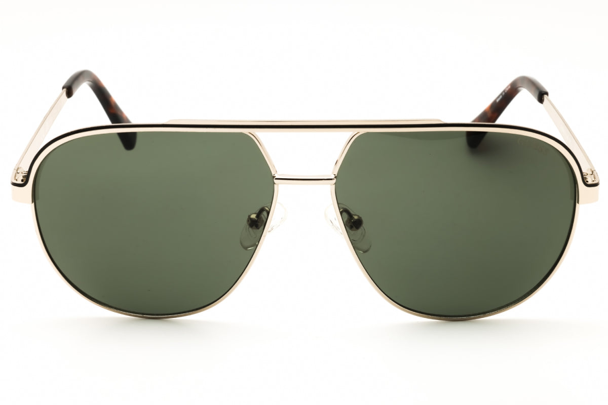 Gafas color verde y dorado