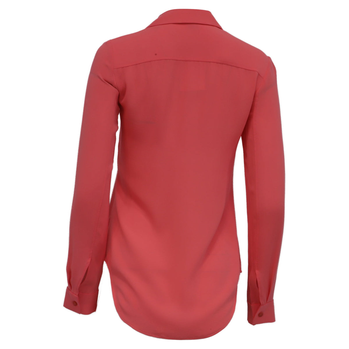 Blusa de seda color naranja