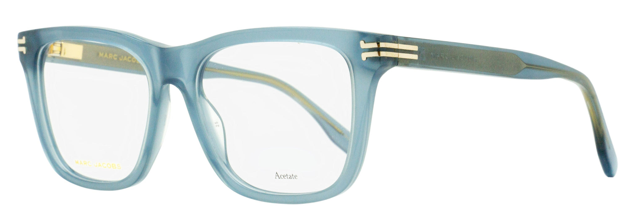 Montura para gafas de mujer de montura cuadrada 52 mm color azul