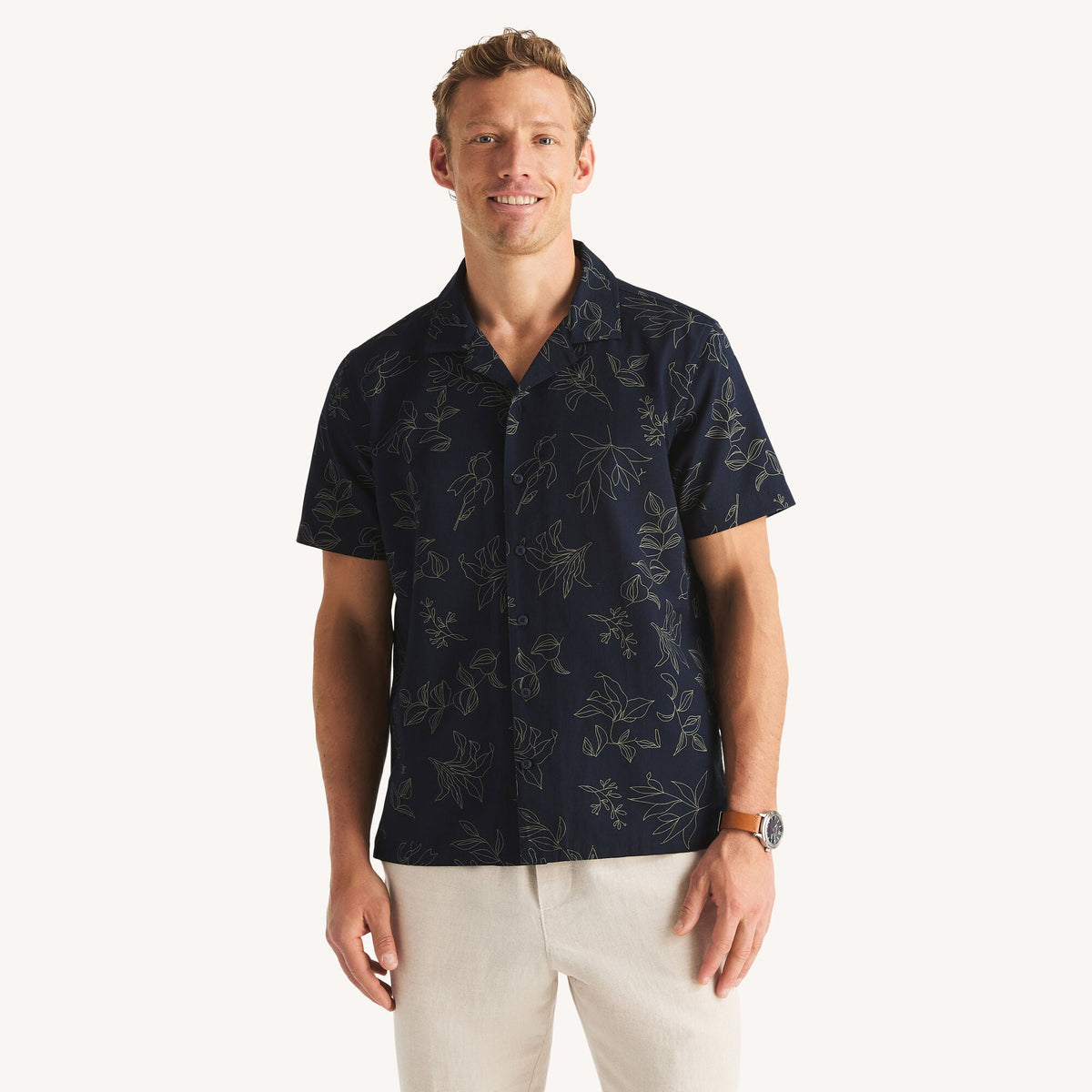 Camisa de hombre de manga corta