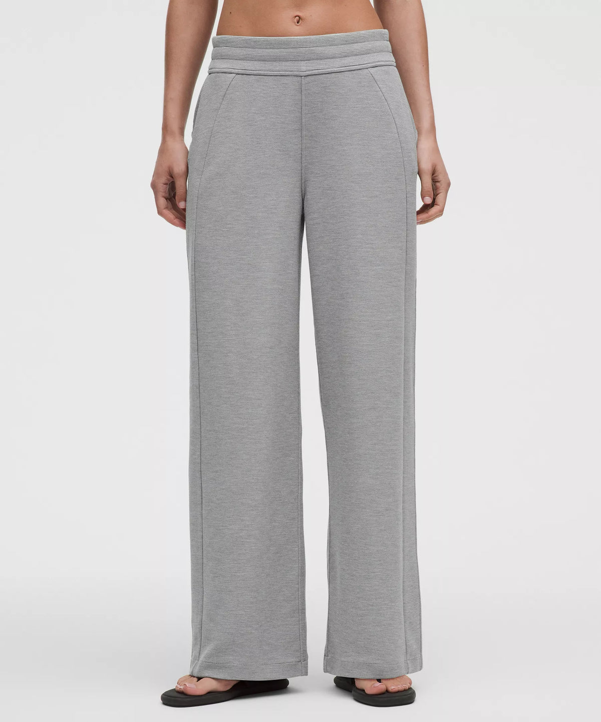 Pantalón de pierna ancha de tiro medio