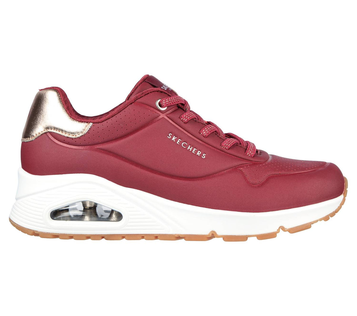 Tenis de mujer color vinotinto