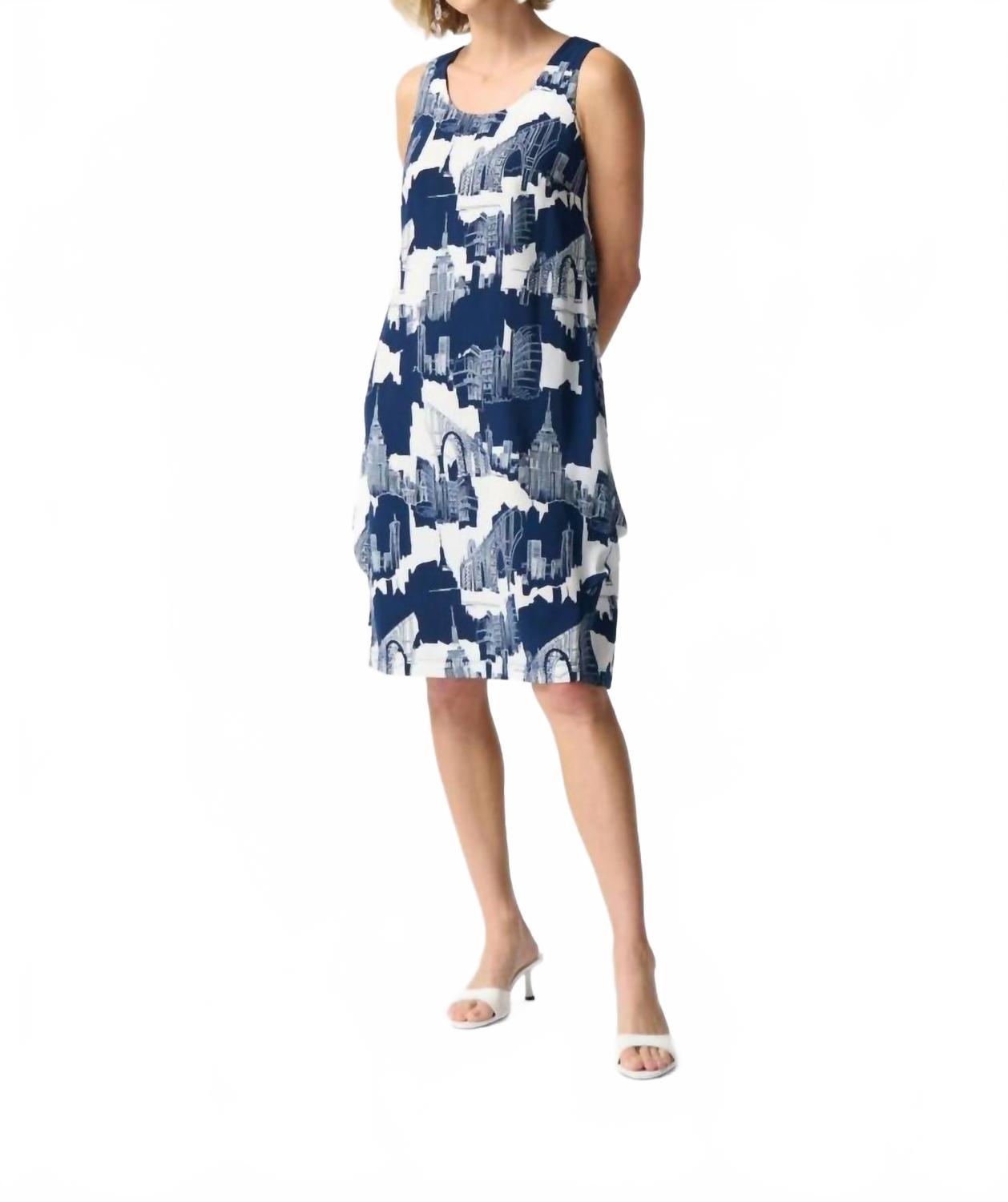 Vestido sin mangas color azul