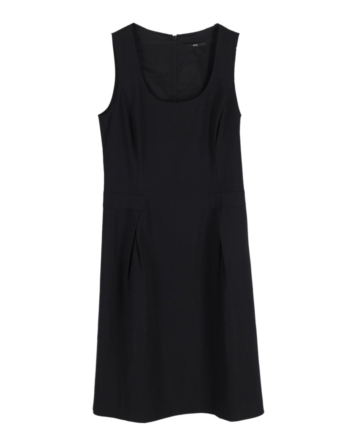 Vestido de lana sin mangas color negro