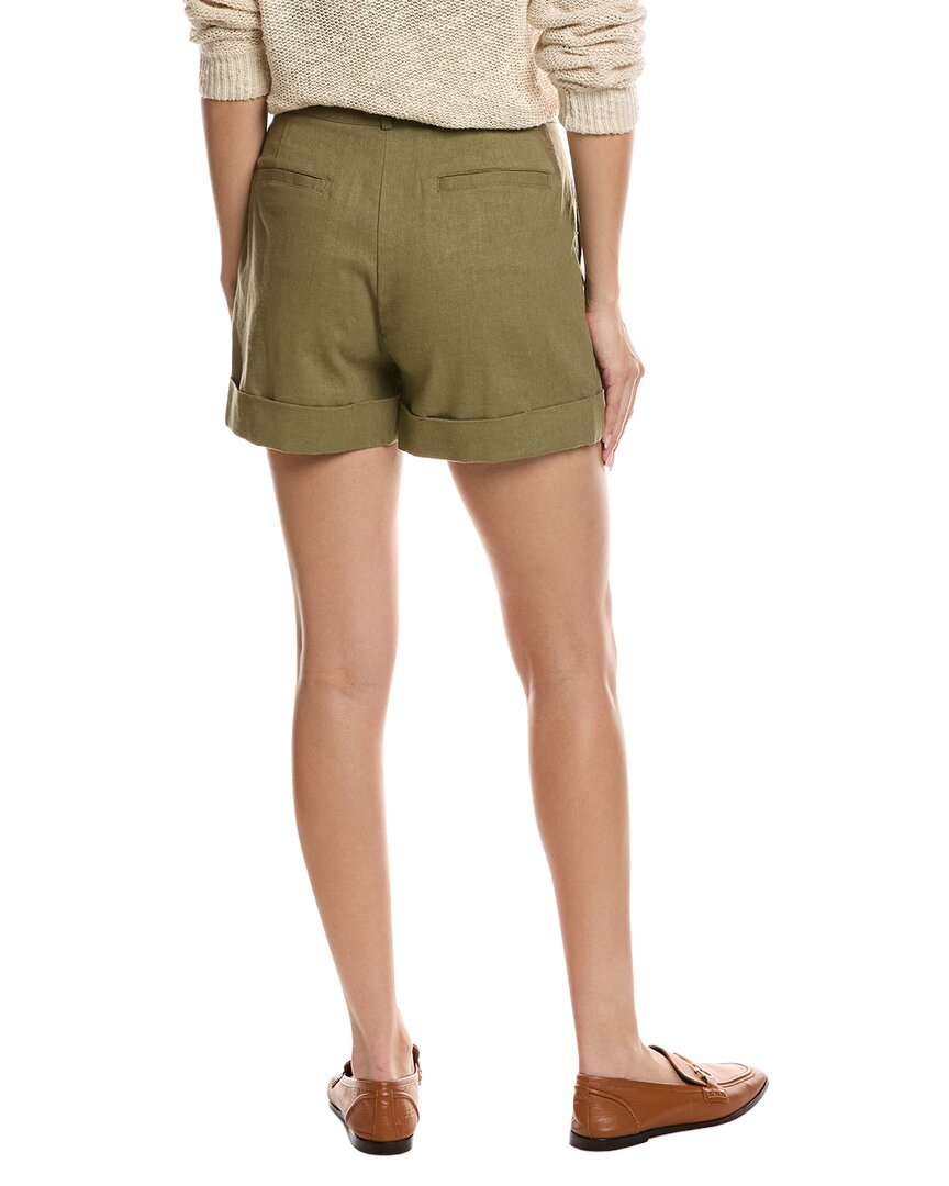 Pantalón de mezcla de lino con pliegues
