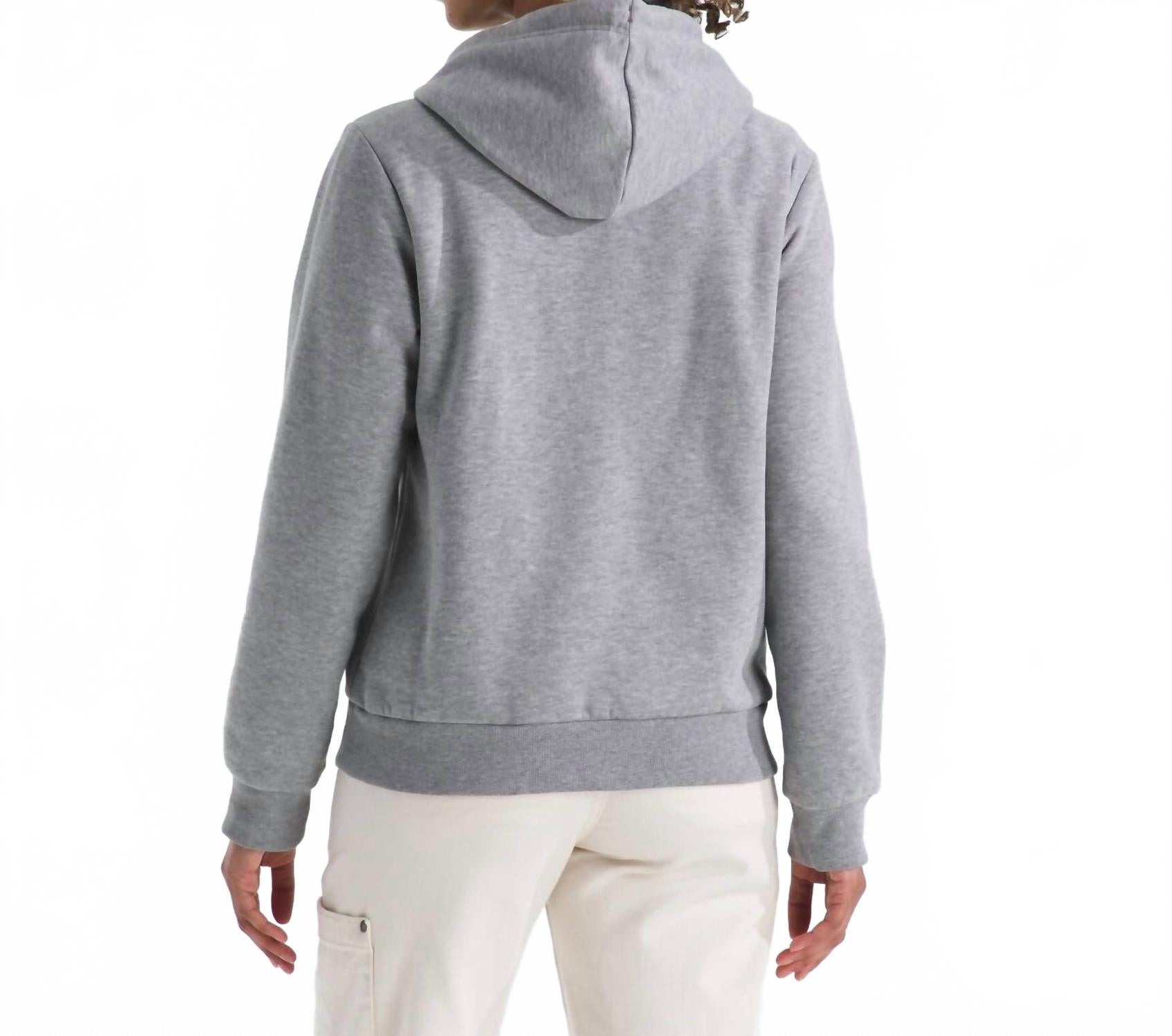 Buzo con capucha color gris
