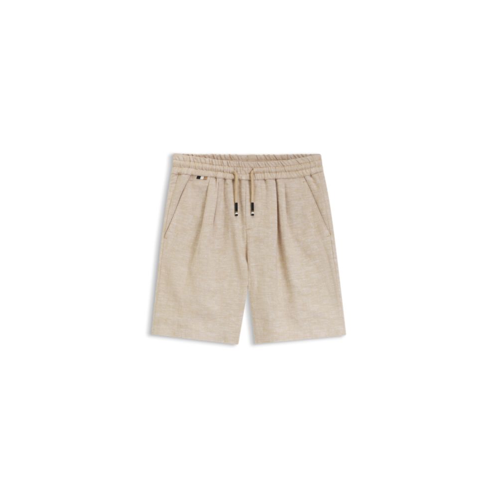 Short infantil de mezcla de lino