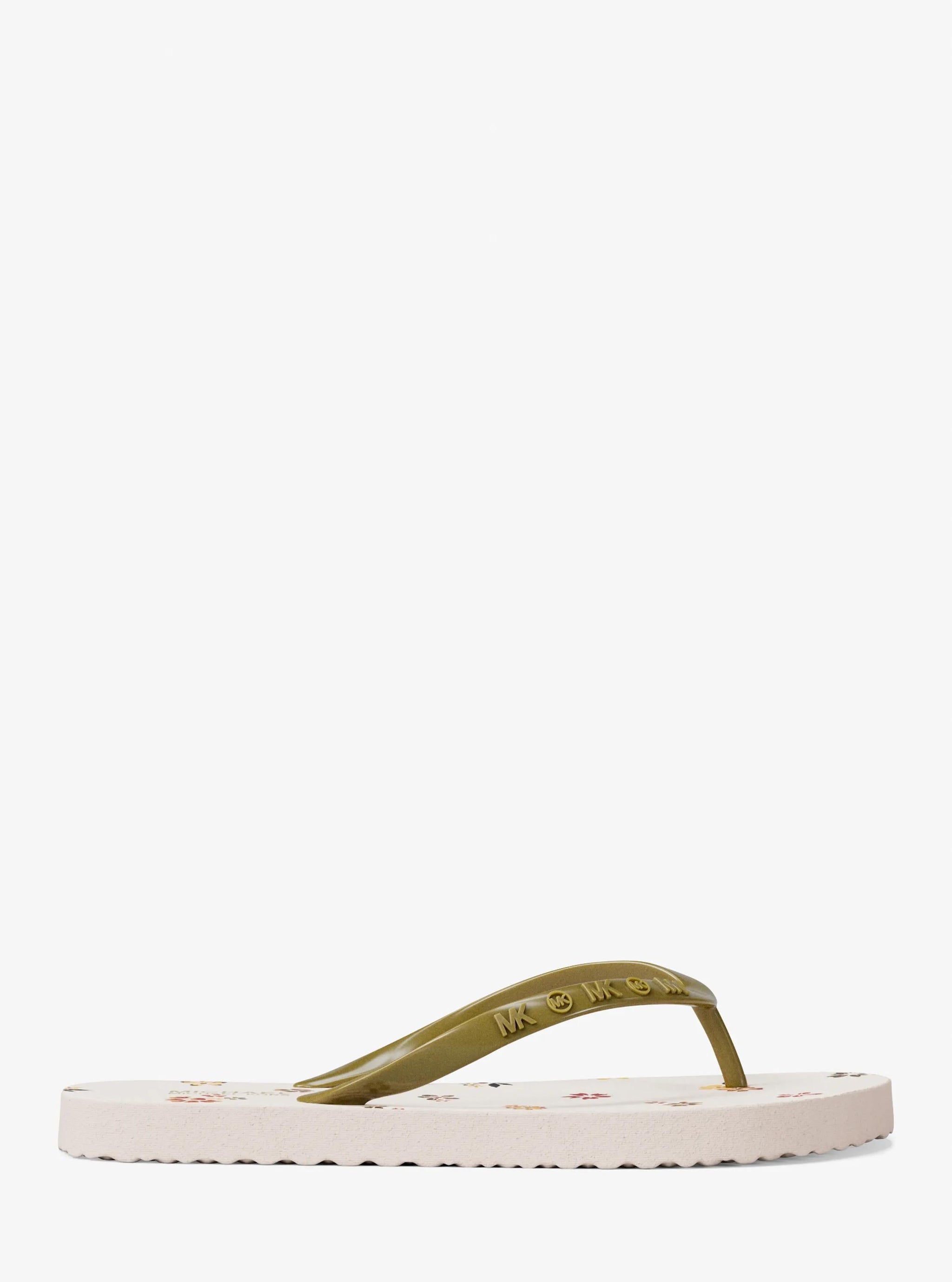 Sandalias con estampado floral