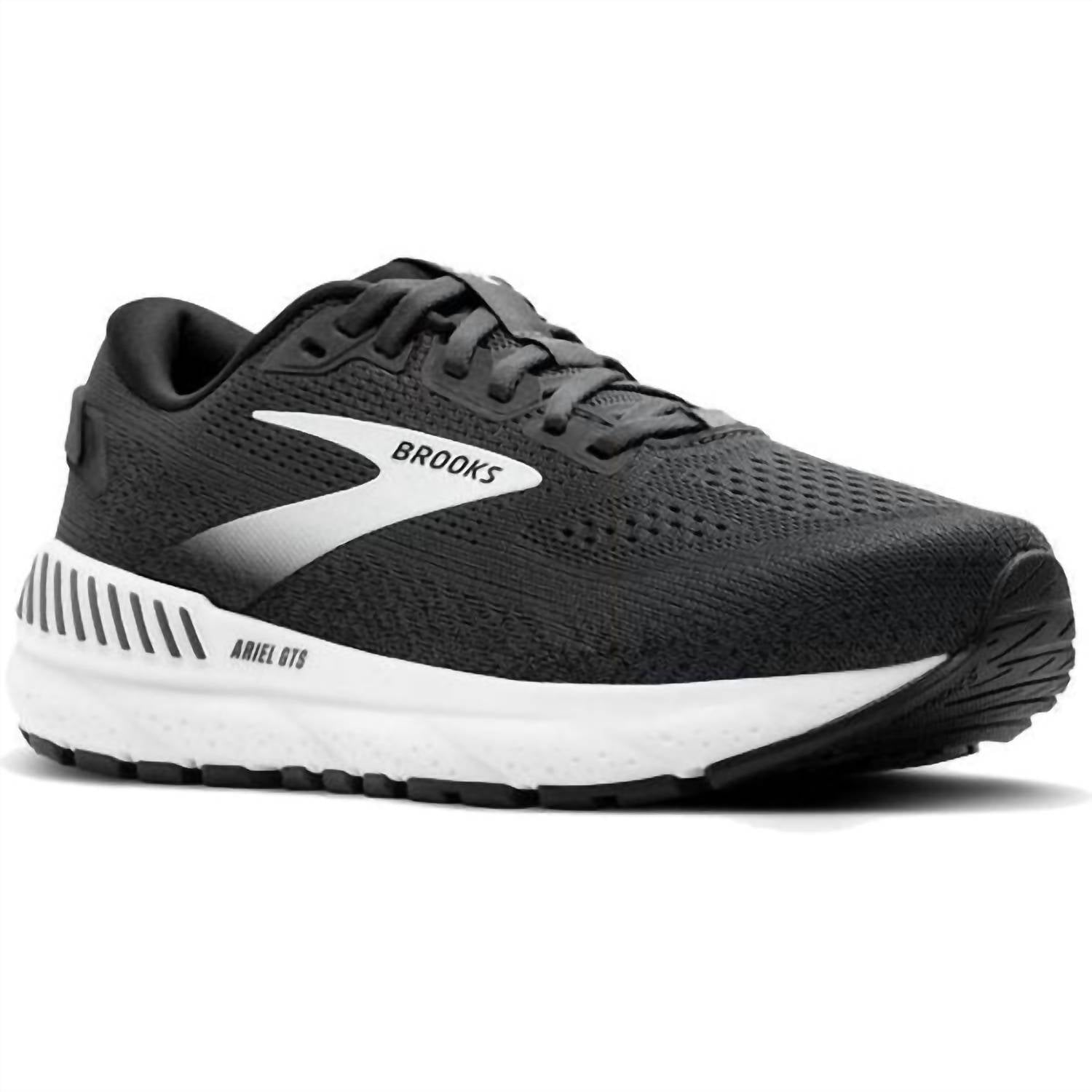 Tenis para correr de mujer color negro y blanco
