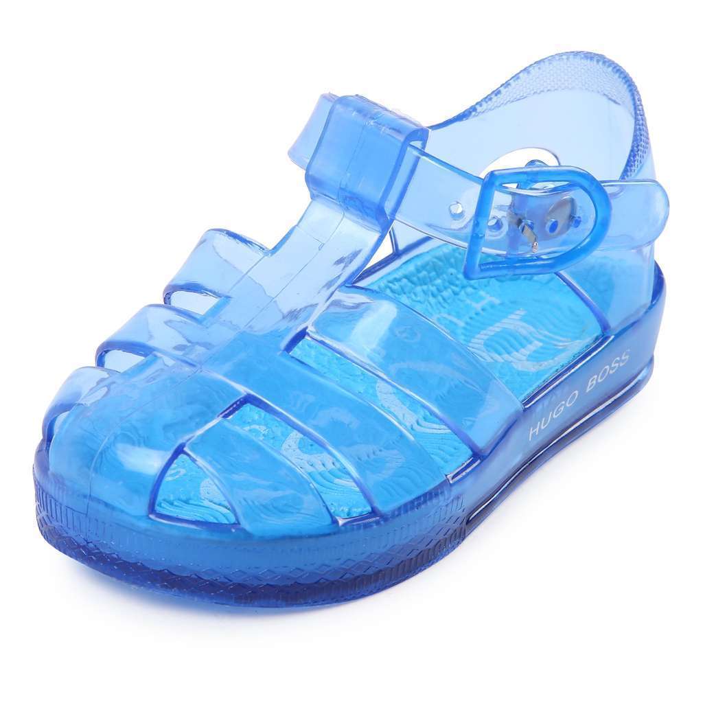 Sandalias color azul y turquesa