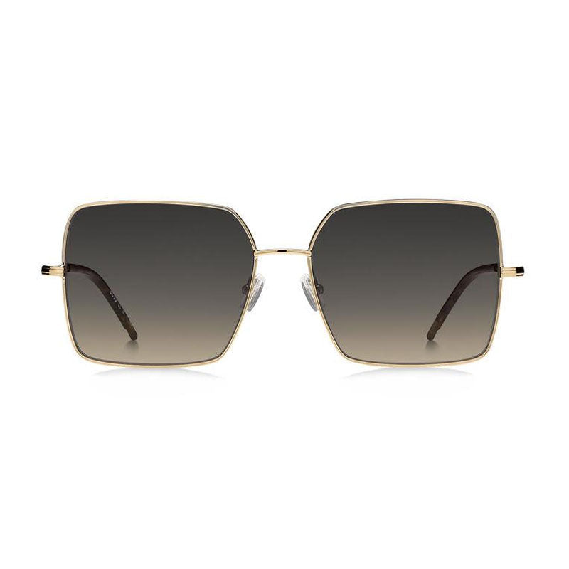 Gafas color gris y café y dorado