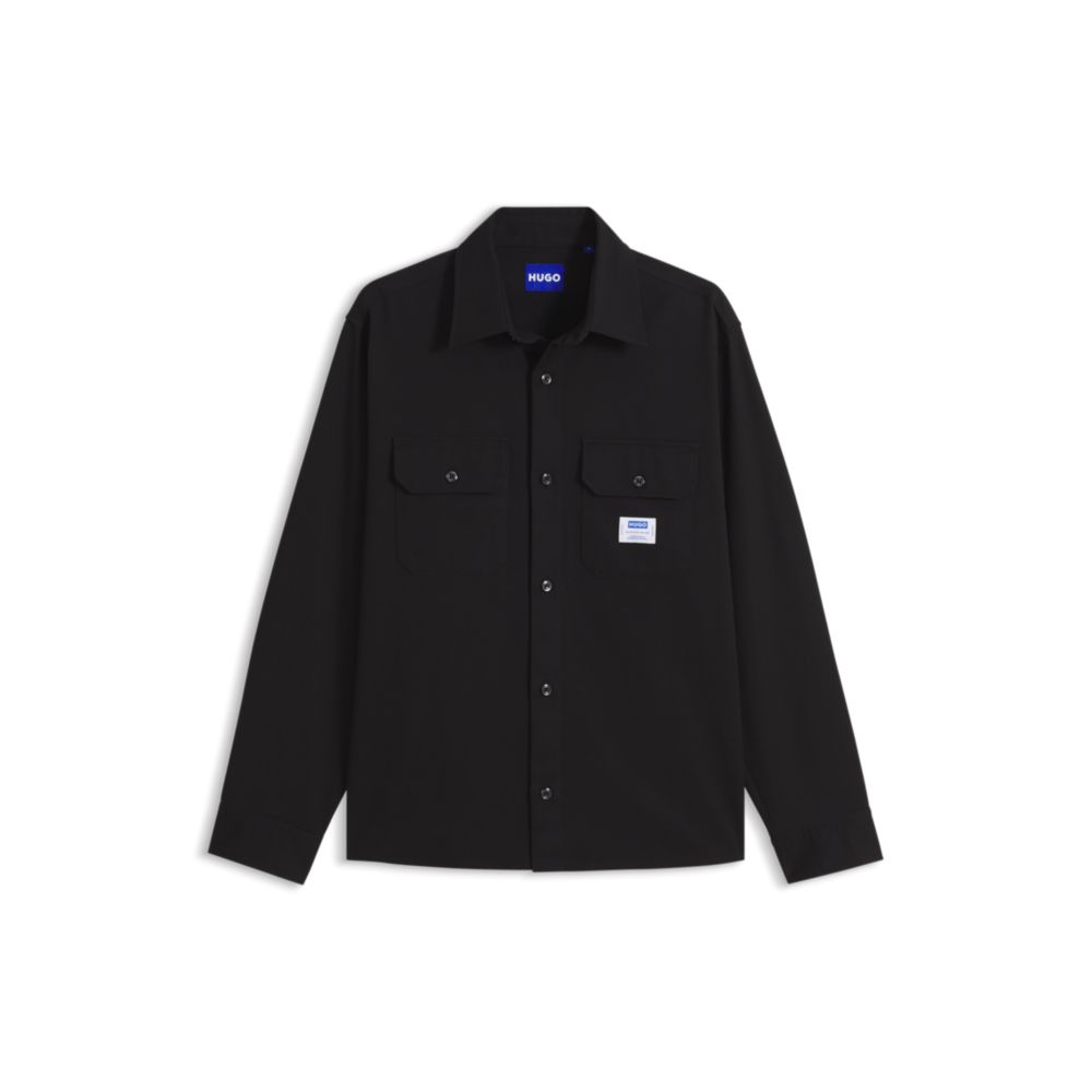 Camisa de algodón de corte amplio