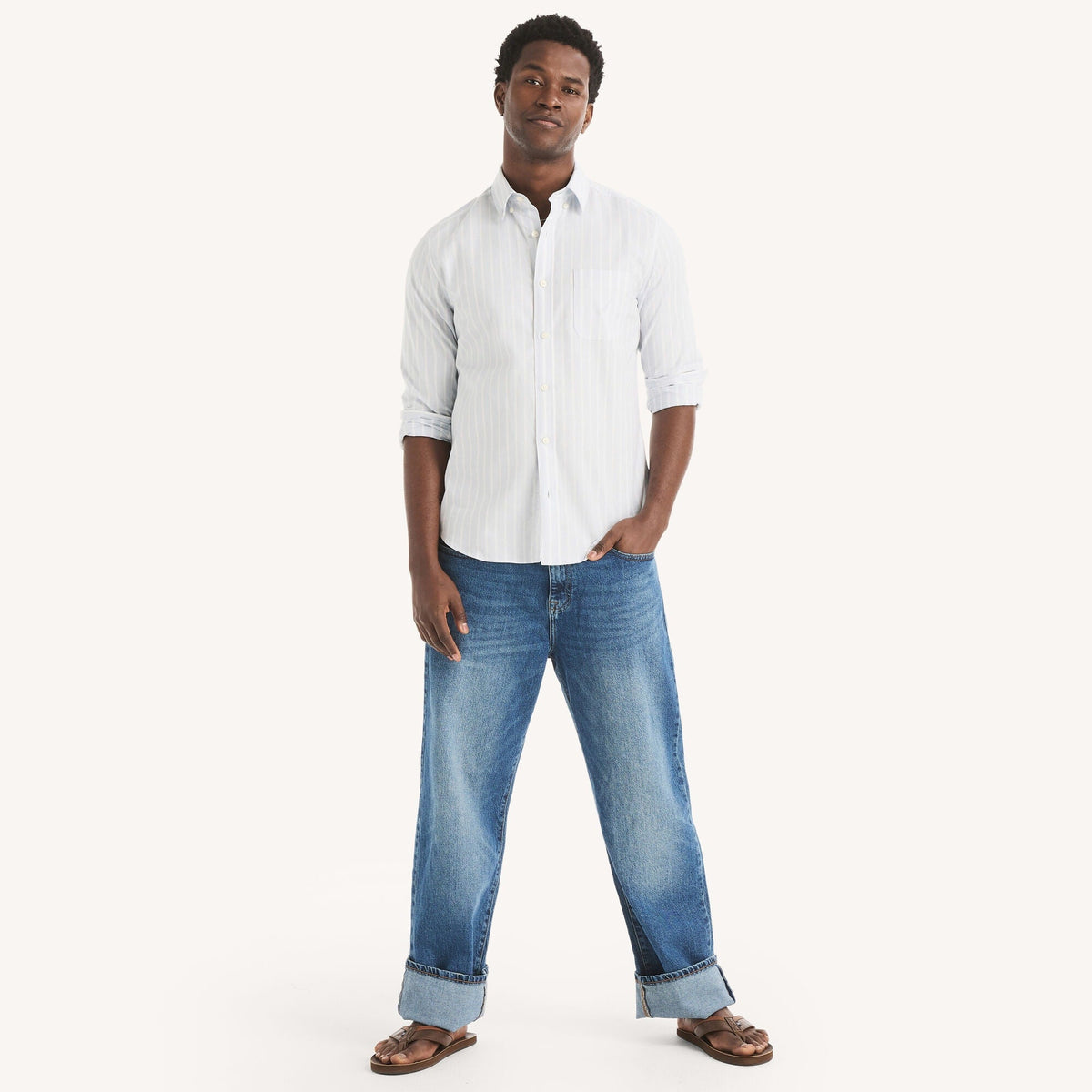 Camisa de hombre a rayas