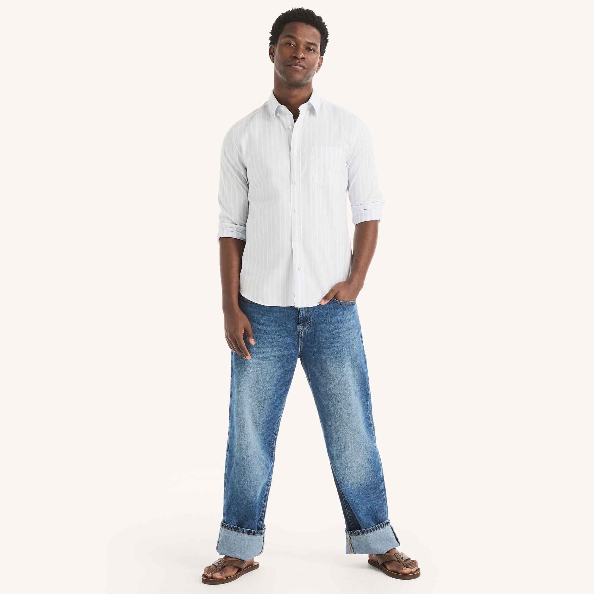 Camisa de hombre a rayas