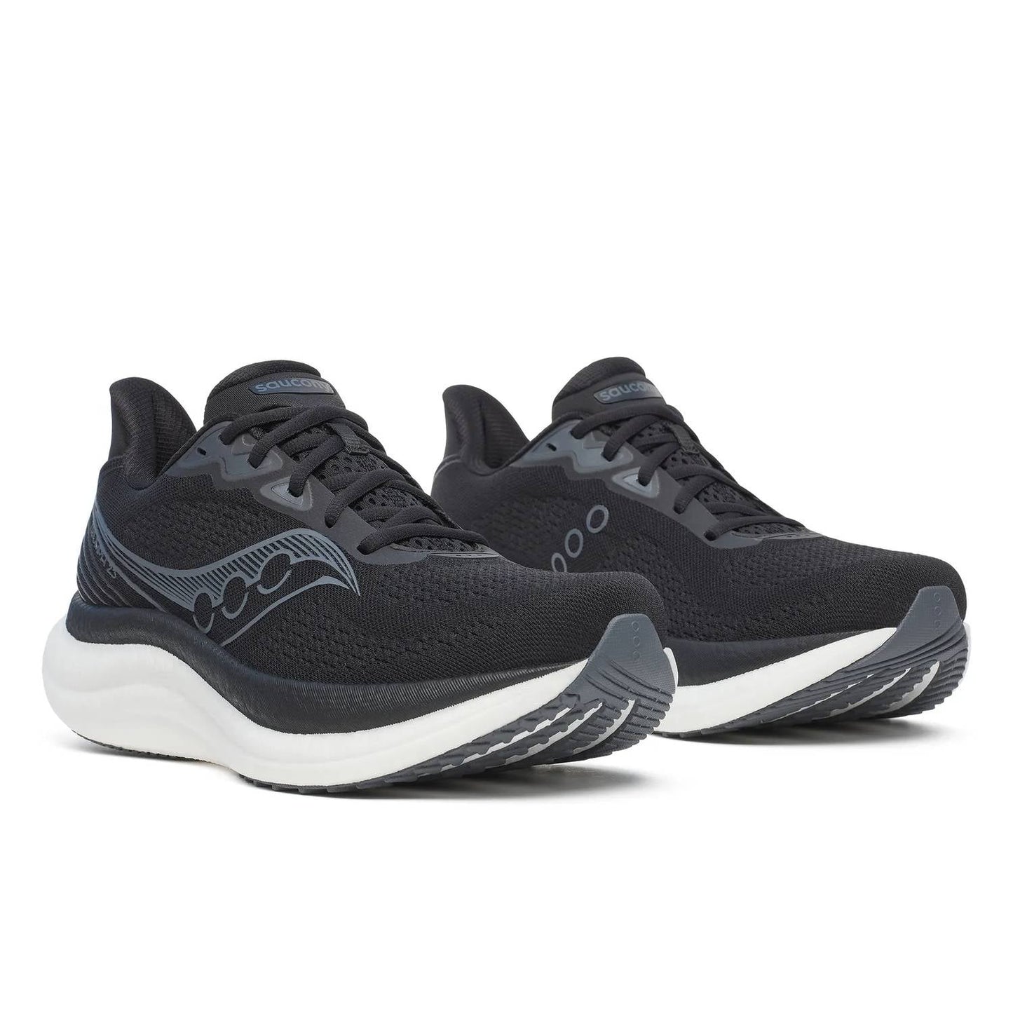 Tenis para correr de hombre color negro y blanco