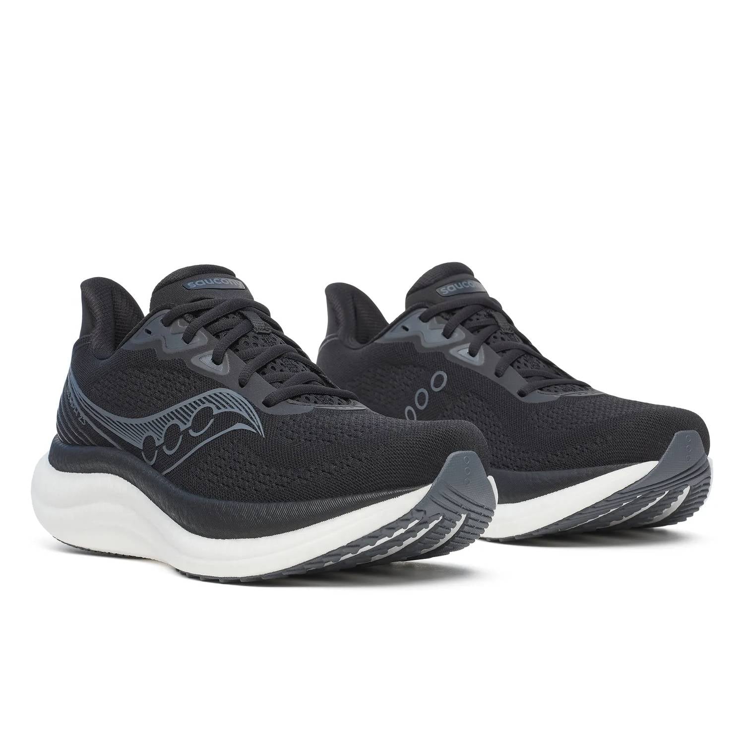 Tenis para correr de hombre color negro y blanco