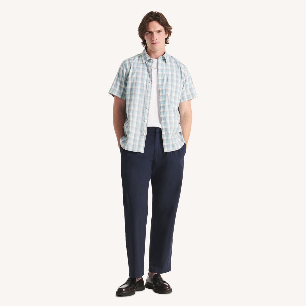 Camisa de hombre a cuadros