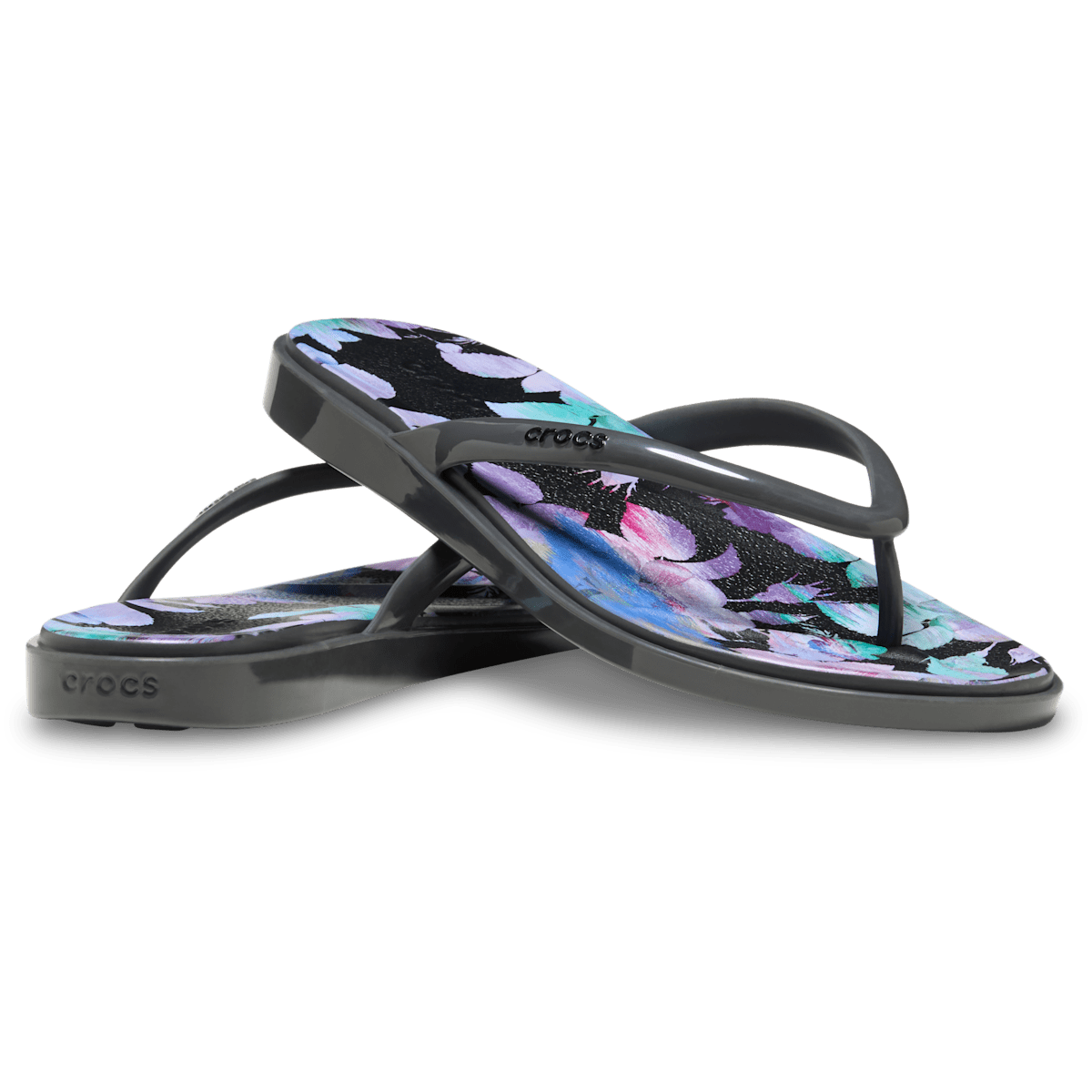 Sandalias con estampado floral