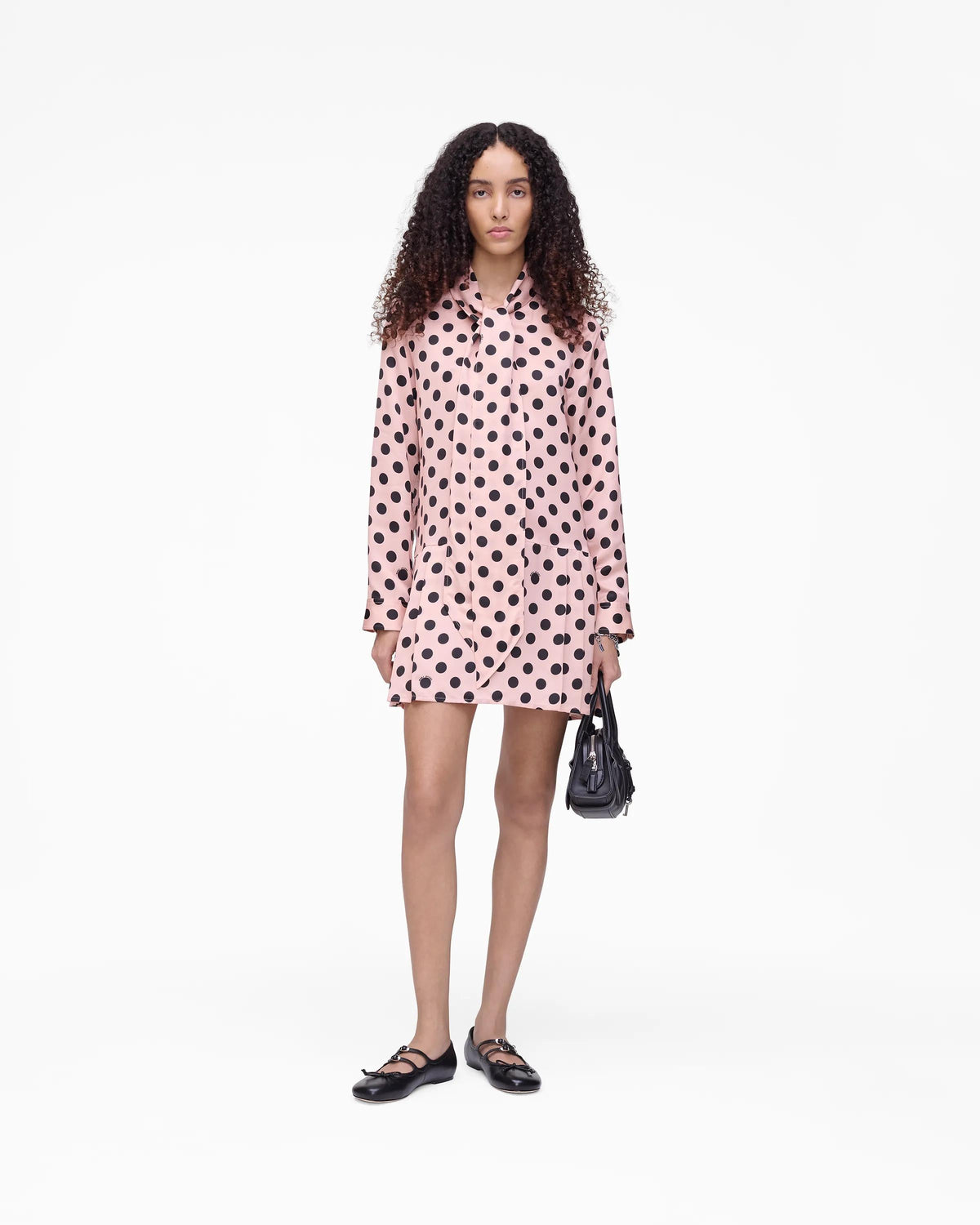 Vestido con pliegues